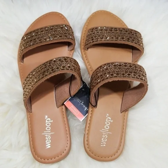 Brown Strappy Sandals - Picture 3 of 8